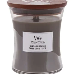 Woodwick Geurkaars Medium Sand & Driftwood