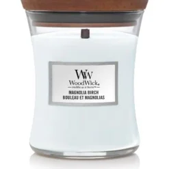 Woodwick Geurkaars medium Magnolia Birch