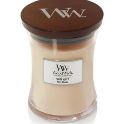 Woodwick Geurkaars Medium White Honey