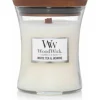 Woodwick Geurkaars Medium White Tea & Jasmine