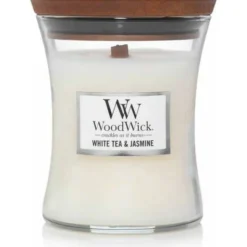Woodwick Geurkaars Medium White Tea & Jasmine