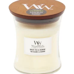 Woodwick Geurkaars Medium White Tea & Jasmine