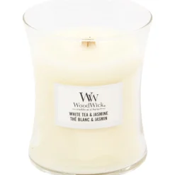Woodwick Geurkaars Medium White Tea & Jasmine
