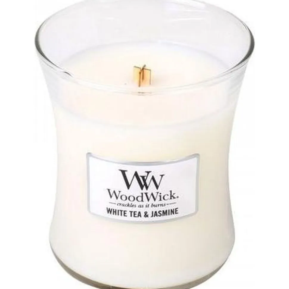 Woodwick Geurkaars Medium White Tea & Jasmine