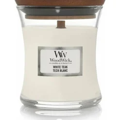 Woodwick Geurkaars Mini White Teak