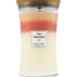 Woodwick Trilogy Geurkaars Large Blooming Orchard