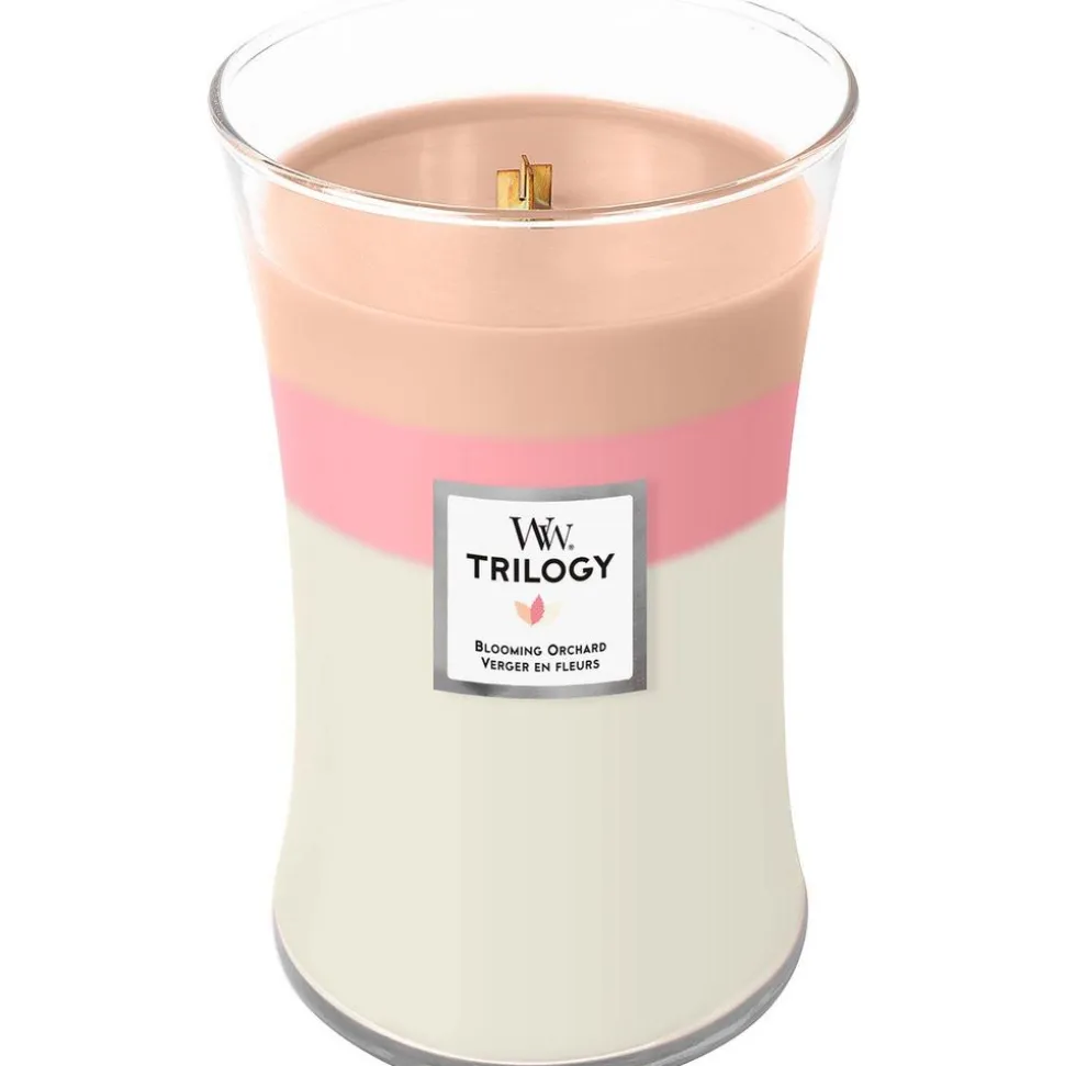 Woodwick Trilogy Geurkaars Large Blooming Orchard