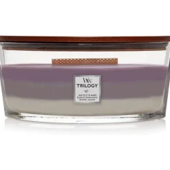Woodwick Trilogy Geurkaars Ellipse Amethyst Sky