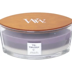 Woodwick Trilogy Geurkaars Ellipse Amethyst Sky
