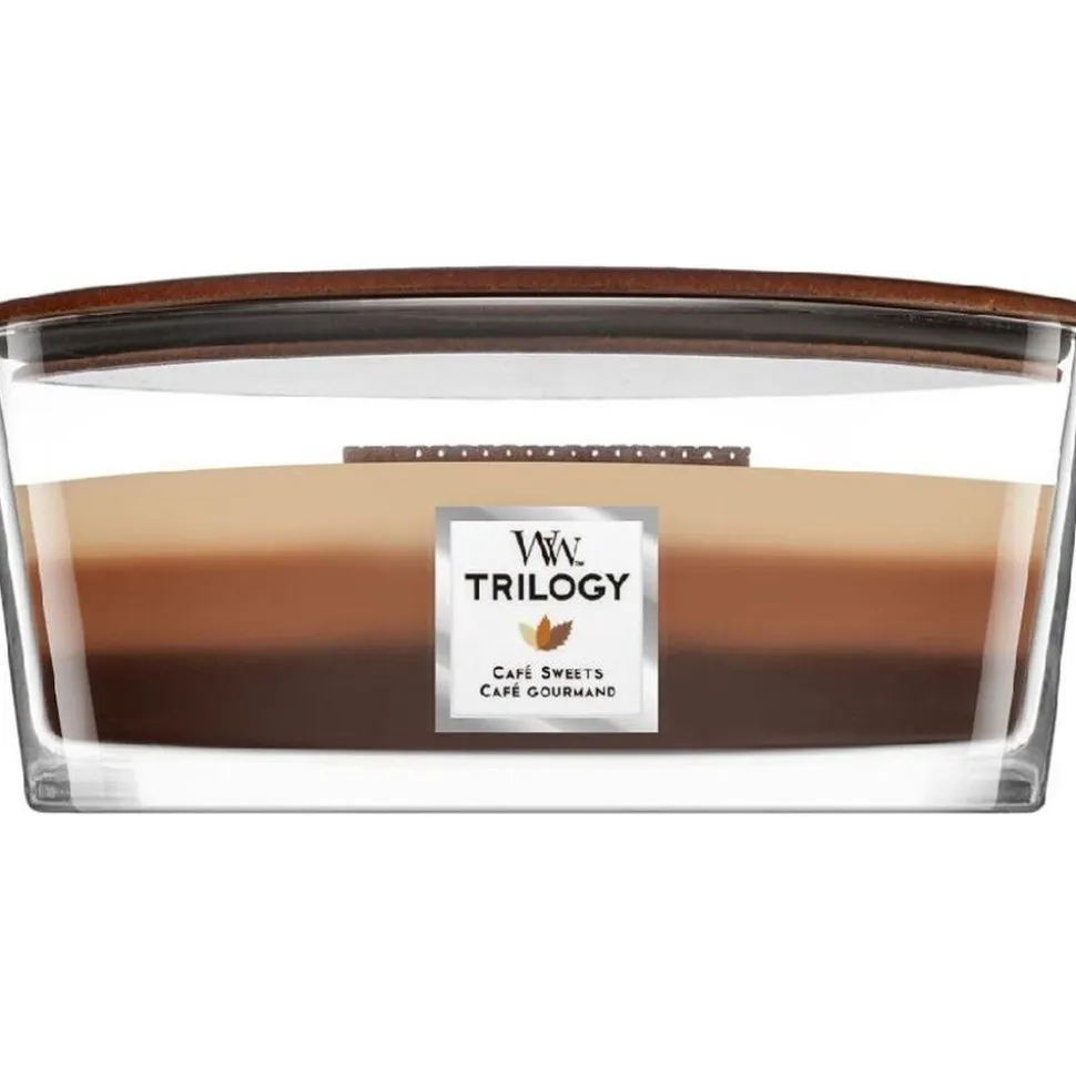 Woodwick Trilogy Geurkaars Ellipse Cafe Sweets