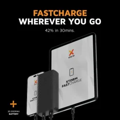 Xtorm 15W Go2 FastCharge Powerbank 20.000 mAh - Charcoal Black - XG2201