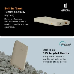 Xtorm 15W Go2 FastCharge Powerbank 10.000 mAh - Clay - XG2102
