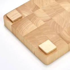 Zeller Hakblok Rubberwood 42X27X5.5cm