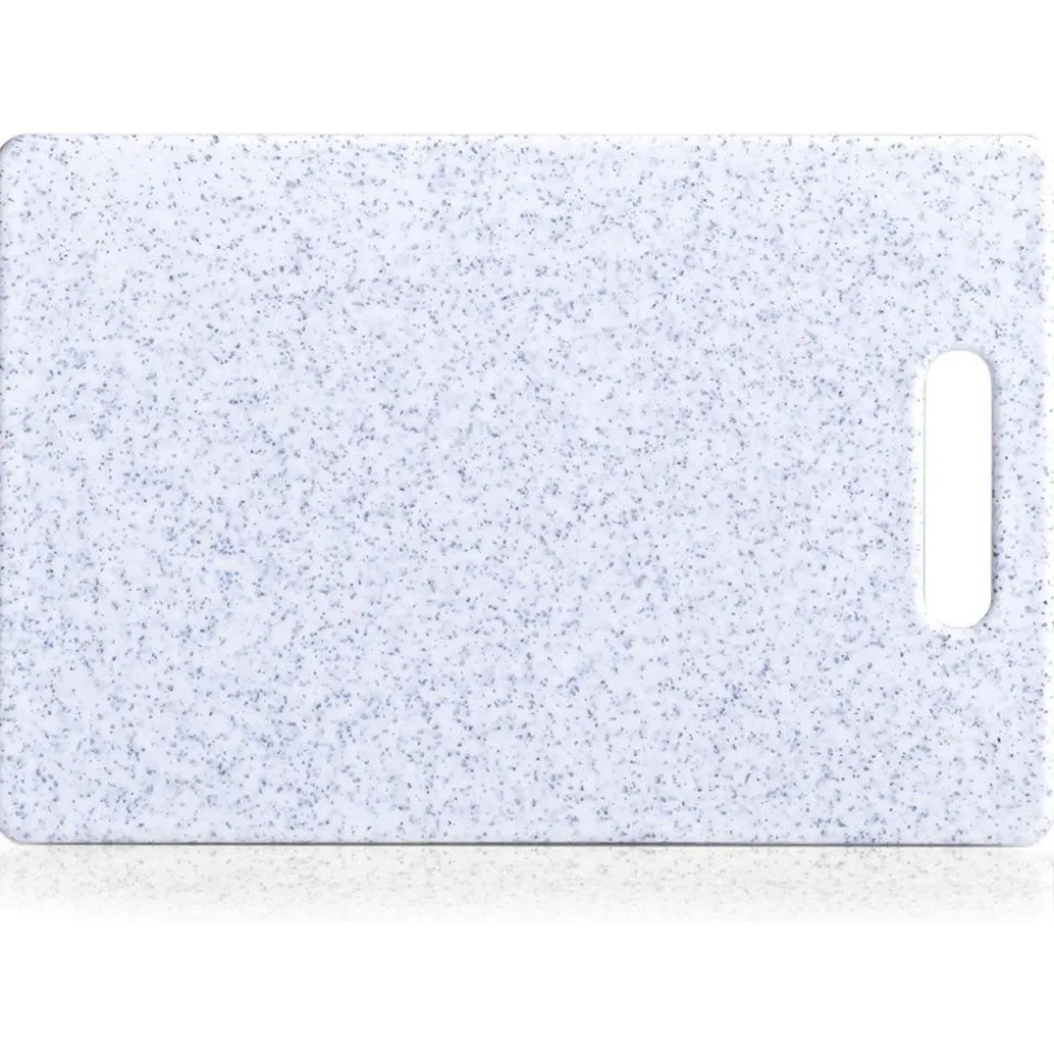 Zeller Snijplank Kunststof granite 30x20cm lichtgrijs