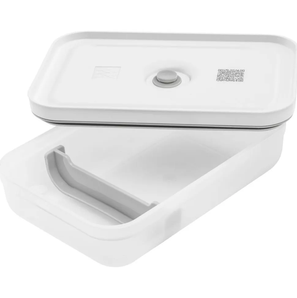 Zwilling Fresh & Save Vacuüm lunchbox L, flat, semi transparant